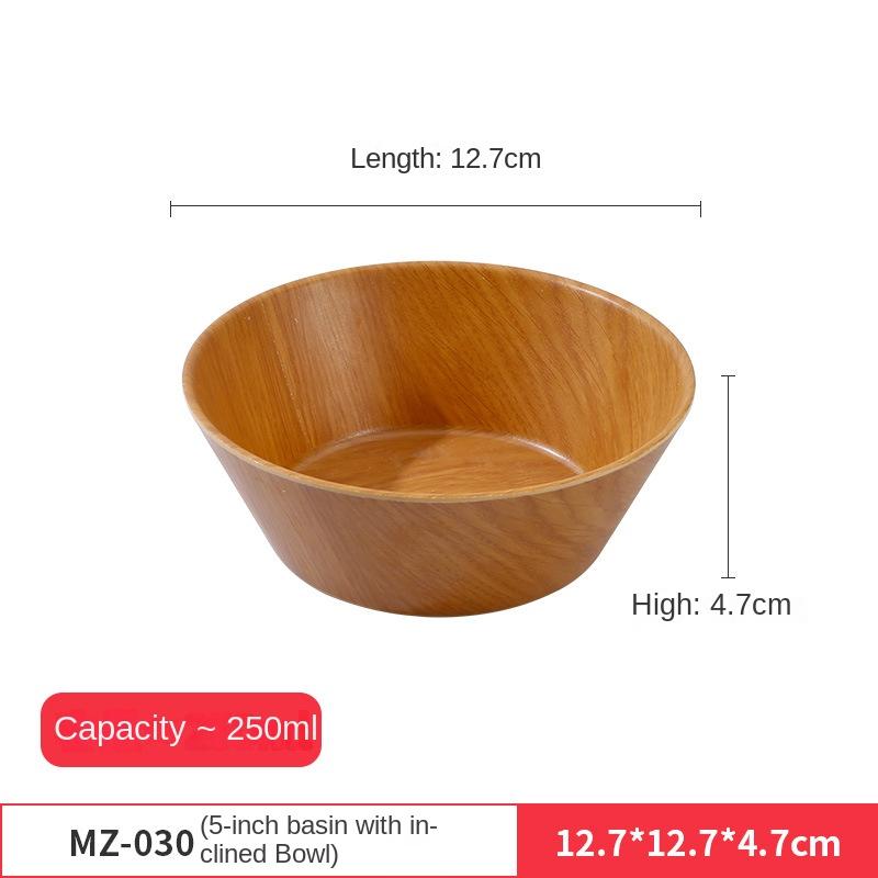 Japanese Imitation Wood Grain Melamine Noodle Bowl Commercial Noodle Bowl Cold Noodle Bowl Snail Noodle Bowl