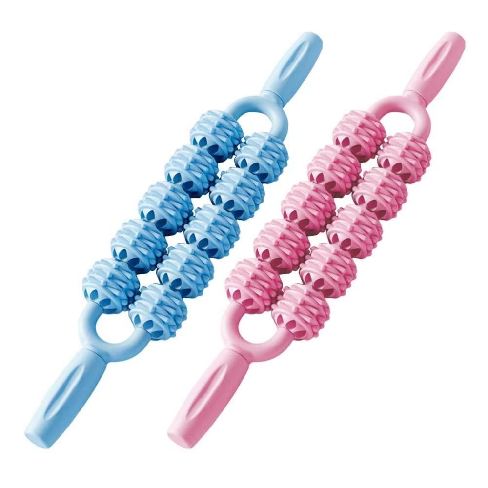 Multifunction Roller Ball Massage Stick Fitness Fascia Stick Portable Yoga Massage Stick  Calves