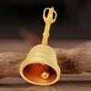 Popolare Campana a Mano in Ottone Puro Campana Buddista Strumento Taoista Feng Shui 4,5 Pollici Sonaglio