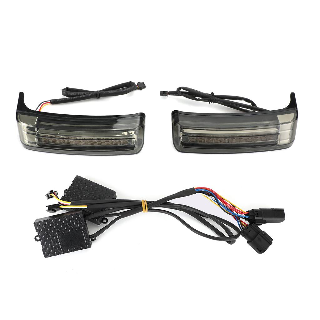 LED Saddlebag Saddle Bags Run Brake Turn Lamp Lights For Touring 2014-2021 Smoke