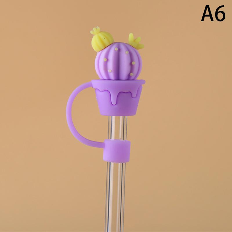 Silikonová těsnící zátka se slámkou Opakovaně použitelná krytka proti prachu Kreslené zátky Tipy Krycí souprava Kuchyňský šálek Příslušenství pro domácí kutily