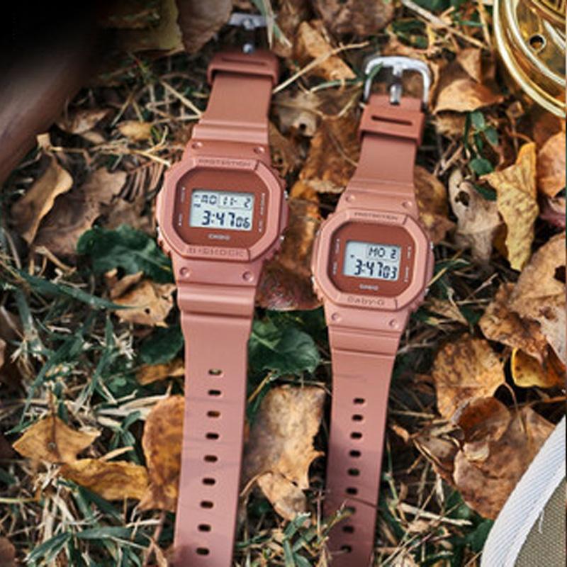 CASIO G SQUAD Earth Tone Outdoor Collection Quartz Movement Resin Strap Watch Men's Watches DW-5600ET-5PR-person