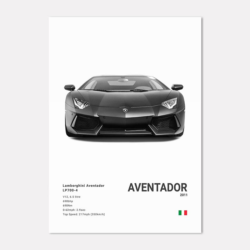 Famous Cars LP 640 Canvas Wall Art Print Poster Aventador URUS VENENO Decoration Mural Modern Home Decor Birthday Gift Unframed
