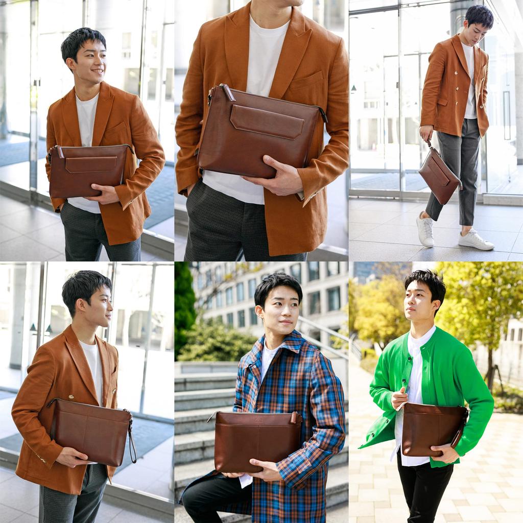 Dakota BLACK LABEL Clutch Bag, Chocolate, 637643-41