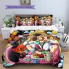 Cartoon Pattern Bedding Quilt Set Quilt Cover Pillowcase Home Decoration Birthday Gift (1 * Duvet Cover + 2 * Pillowcase, Without Core)