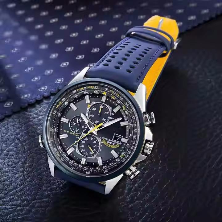 Reloj Mecánico de Alta Calidad de Lujo con Cronógrafo Multifunción Resistente al Agua Correa de Acero Inoxidable Esfera de Cristal Seis Manecillas