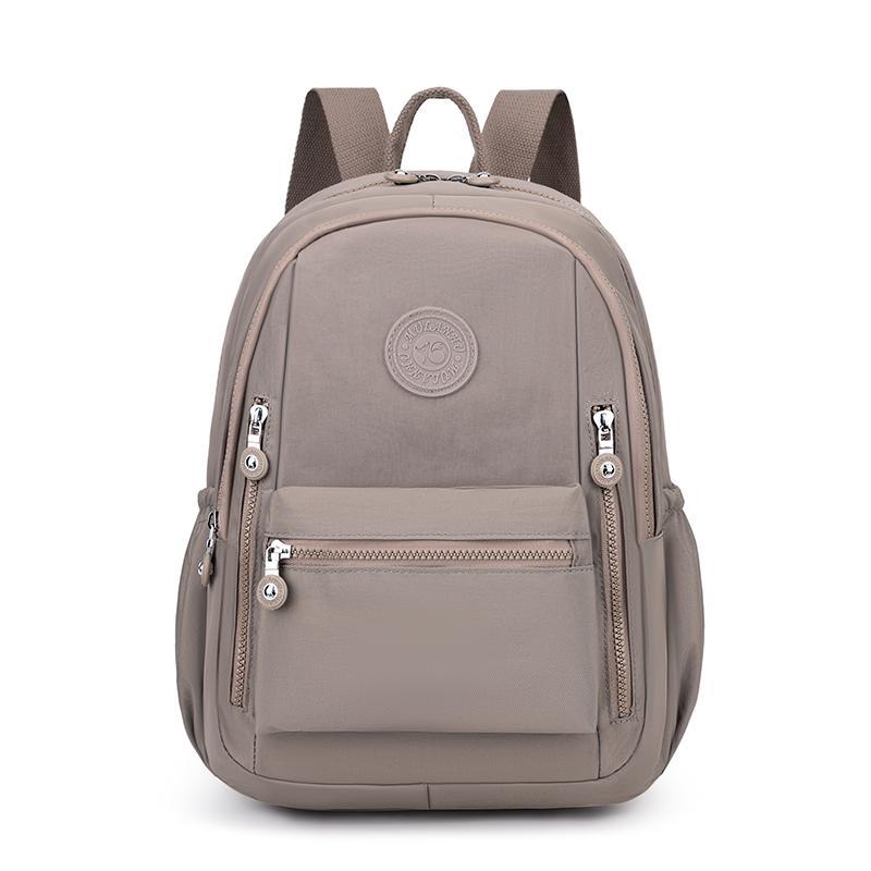 Schoolbag Backpack Women's 1011 New Versatile Fashion Casual Canvas Travel Schoolbag Lightweight Waterproof Oxford Cloth Large Capacity