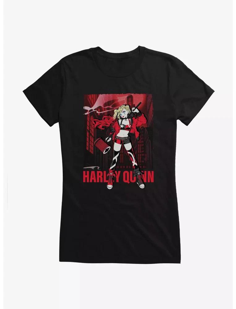 Comics Harley Quinn Gotham Black TShirt S