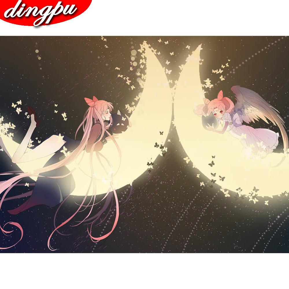 Cartoon 5D DIY Diamond Painting Embroidery Pattern 3d Cross Stitch Kits Wedding Room Decor