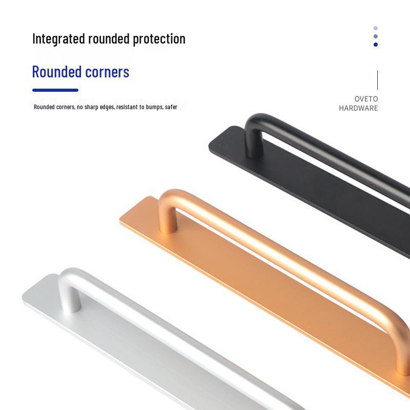 Aluminiumlegering Deurklink zonder Boren voor Glazen, Stalen, Kunststof Balkon-, Schuif- en Kastdeuren