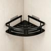 Space Saving Bathroom Shelf Adhesive No Drill Corner Shampoo Holder