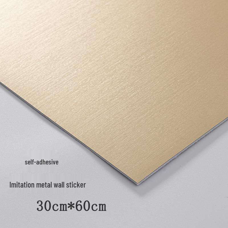 Imitace kovu Vodotěsný Samolepicí Nástěnný Panel - Nástěnná Dekorace & Vlhkosti Odolná Nálepka pro Renovaci Obchodu