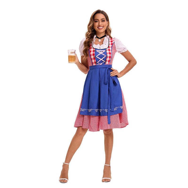 Женский баварский костюм для Октоберфеста: Немецкий мюнхенский карнавальный костюм для пива 3XL