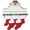 Christmas Resin Creative Stockings Family Nameplate Diy Christmas Ornament For Decor Home