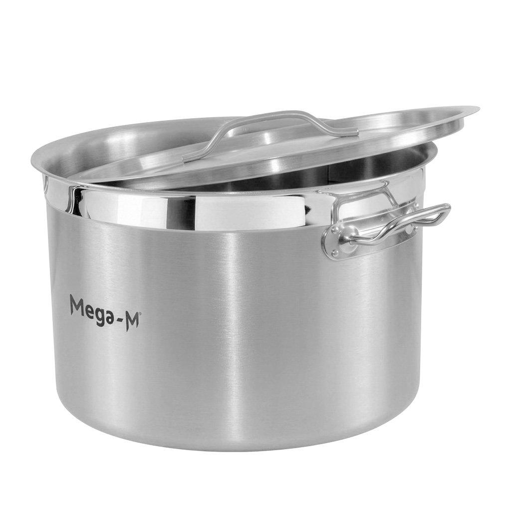 Medium Catering Pot With Lid Mega-M Pro 24L Dia. 36 Cm X H 24 Cm N