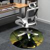 Witch,Broomstick Chair mat Round Rug Office carpet, Machine Washable, Non slip, Suitable for Living Rooms, Bedrooms
