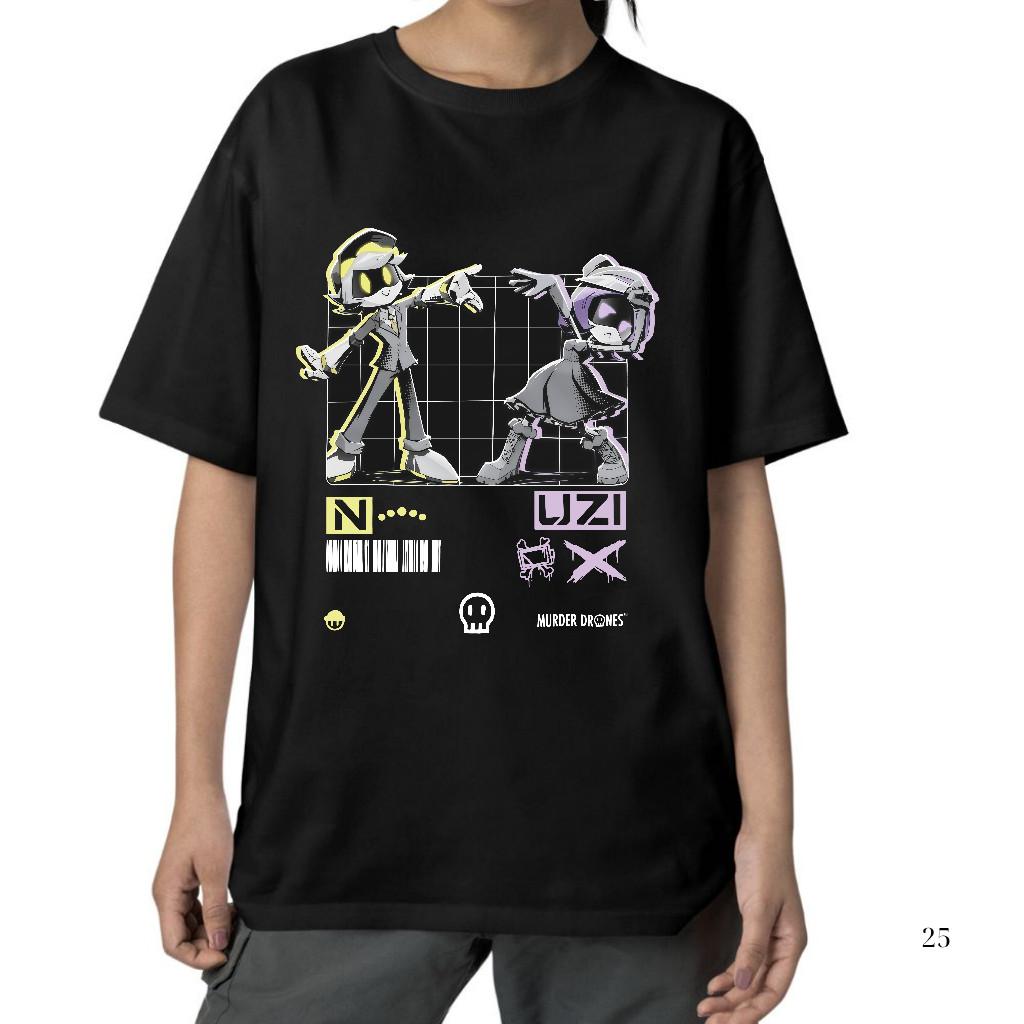 Murder Drones N & Uzi Unisex T-Shirt Graphic Anime Tee Gift Shirt Fan Merch