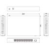 IODATA 10G Compatible Switching Loop Detection and Prevention Wall Japanese 8-Port SFP+ 2.5Gbps Hub, Multi-Gigabit Port,