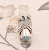 925 Sterling Silver Larimar Gemstone Ring Solid Stone Fashion Statement Ring for Womens Gift idea Gemstone Jewelry 6.1 Gms Approx