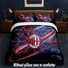 AC Milan Design Bed Bedding Set 1 Duvet Cover + 2 Pillowcases Soft Breathable Household Bed Linens
