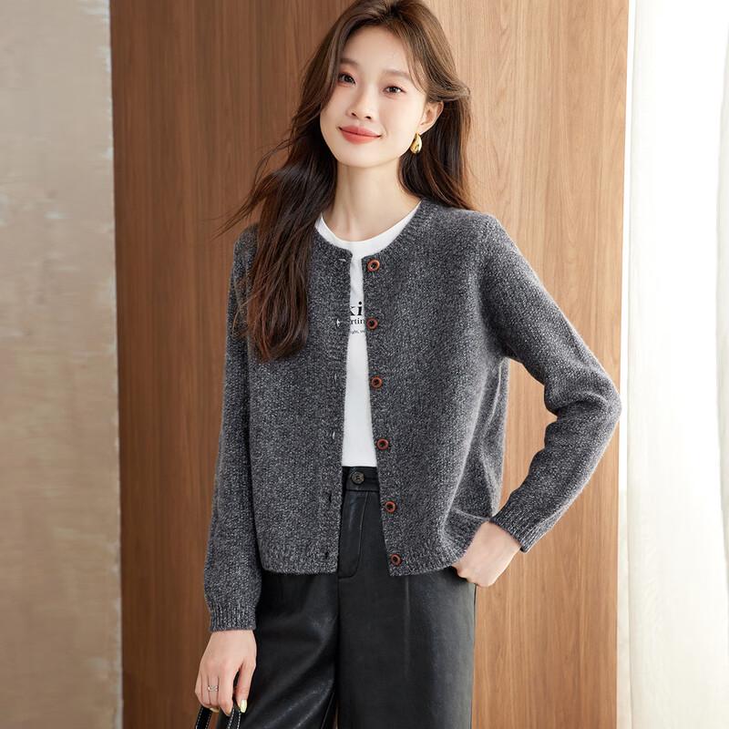 

Srcr Women s 100% Wool Knit Cardigan XL