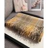 Plaid Tassel Scarf