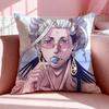 Anime R-Record Of Ragnarok Cushion Cover Breathable Linen Pillowcase Summer Odorless Eco-Friendly Invisible Zipper Washable