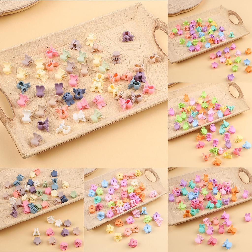 Colorful Candy Clasp Clip Mini Small Princess Head Broken Hair Clip Summer Forehead Bangs Side Clip Broken Hair Headpiece.