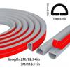 1pc 78.74in/118.11in Self Adhesive Curved Groove Floor Wire Cover Invisible Anti Extrusion Extension Wire Groove Protector