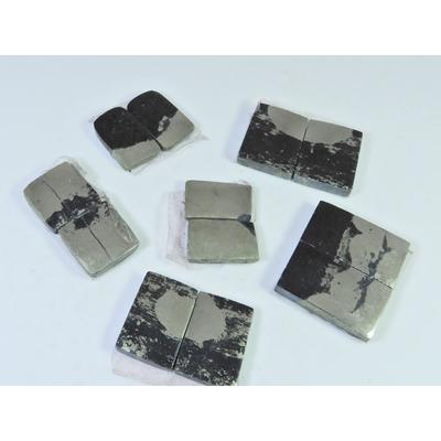 Natural Apache Gold Pyrite Matched Pair Octagon Loose Gemstone 6 Pair Lot C-1337
