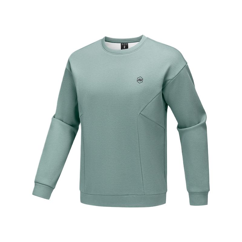 Skechers Basic Sports Series Crew Neck Long Sleeve Pullover Sweatshirt Men sweatshirt P425M093-0463 L