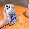 Anime E-Evangelion Eva-01 Handyhülle Für iPhone 16 15 14 13 12 11 Pro Max Weiß Matt Laser Metallic Aurora Funda