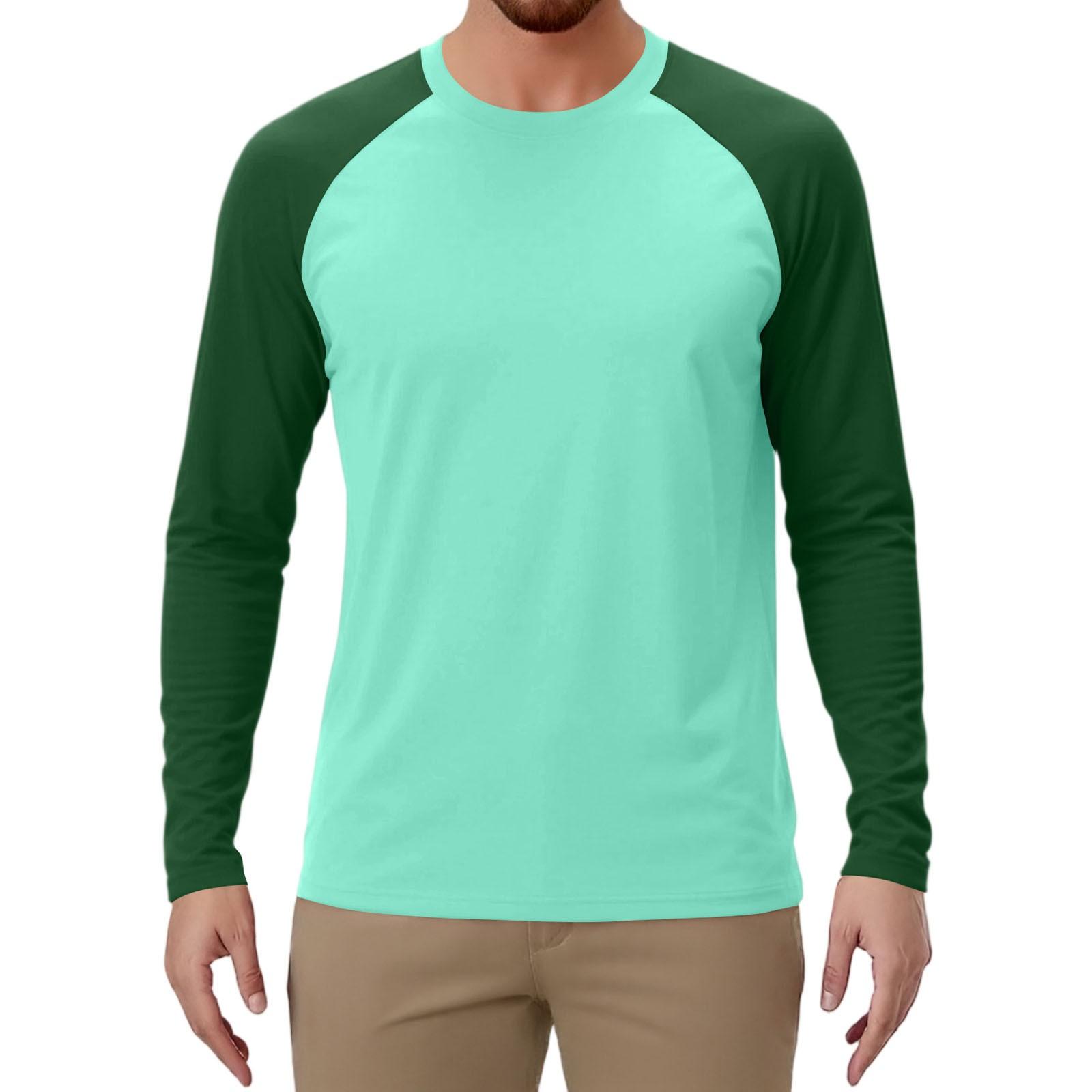 

Мужской спортивный топ с длинным рукавом реглан контрастного цвета L