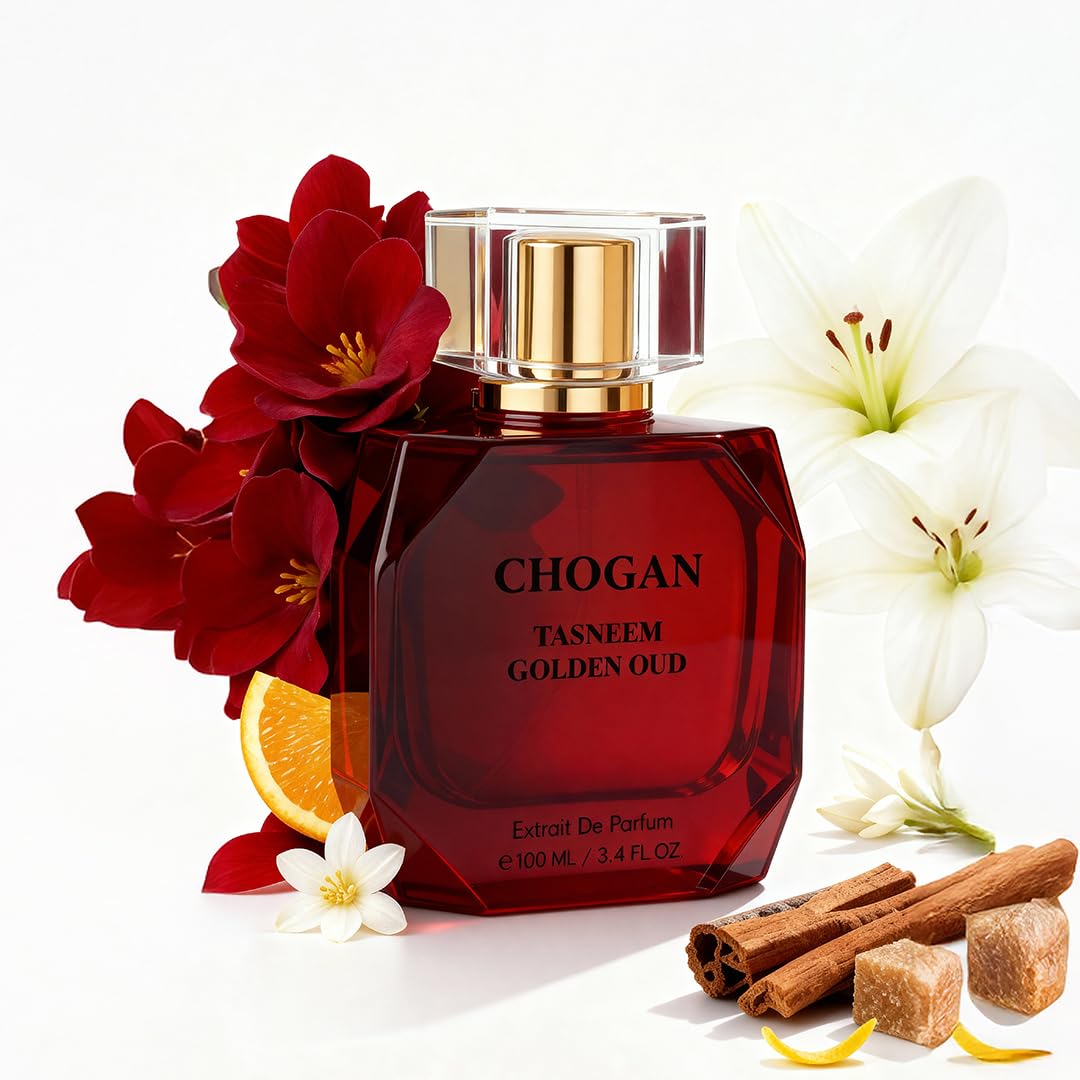 CHOGAN TASNEEM GOLDEN OUD Экстракт Парфюма – Сладкий Цветочный и Амбровый Аромат с Розовым Пачули и Глубокой Древесной Базой | 100 ml
