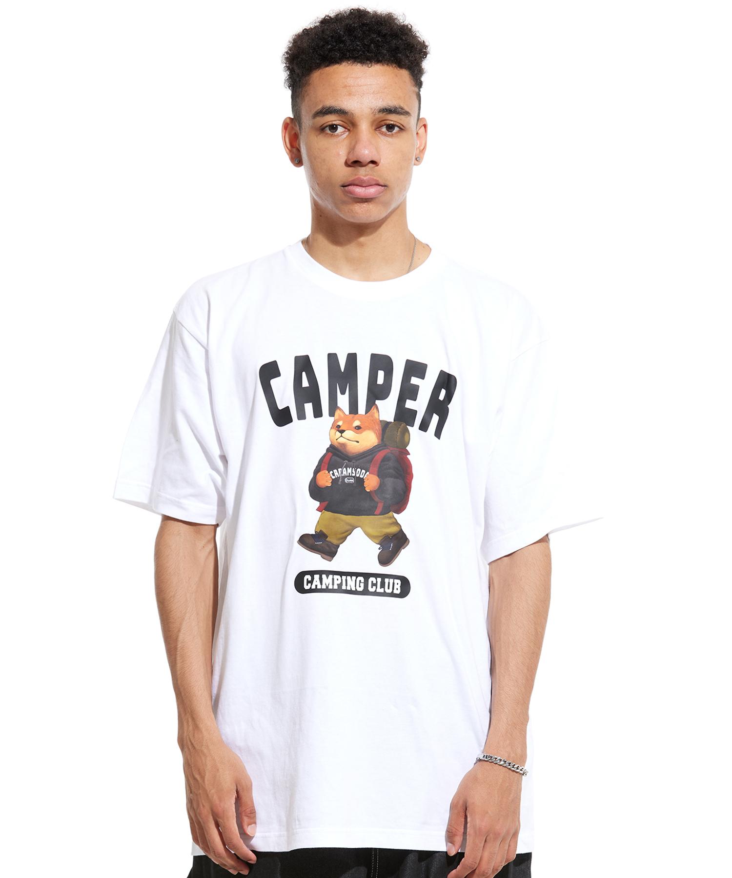 Cream Soda Lab Camping Club White Short Sleeve T-Shirt M