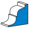 Shaped cutter with bearing, decorative, HM, 31.7 x 12.7 mm, 6 mm shank