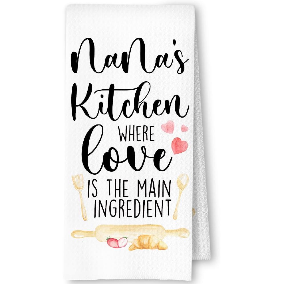 Best Mom Gifts Kitchen Towels, Mother's Day Birthday Gifts for Mom Dish Tea Towels for Kitchen, Mother Gift from Daughter Son Decorative Hand Towels,
