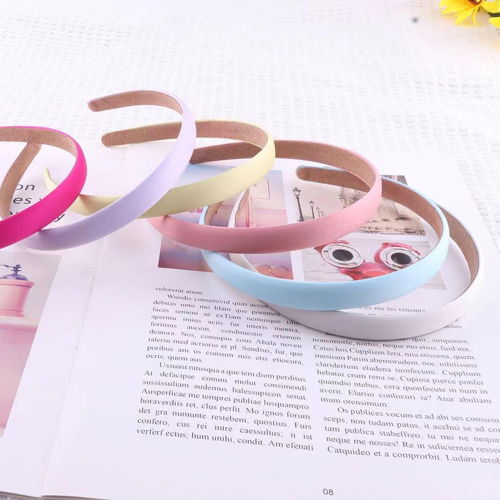 Kids' Solid Color Wide Edge Headband – Handmade Fabric Base, Perfect for Summer DIY Accessories