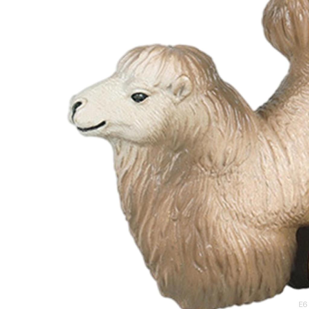 Bactrian Camel Model - Realistic Desert Animal Figurine for Preschoolers