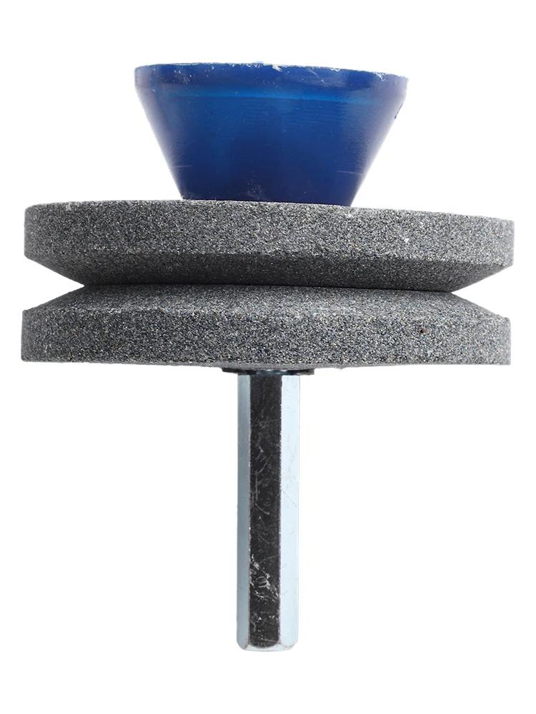 Grinding Head Sharpener Wear-resistant Whetstone Four-layer Grinding Wheel Lawn Mower Sharpener Garden Supplies