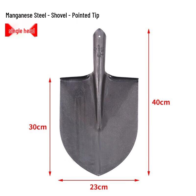 Durable Manganese Steel Pointed Shovel Heads (10-Pack)