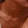 316L Stainless Steel Simple Fashion Zircon Waterdrop Pendant Necklace for Women Trendy Waterproff Chain Neck Party Jewelry Gifts
