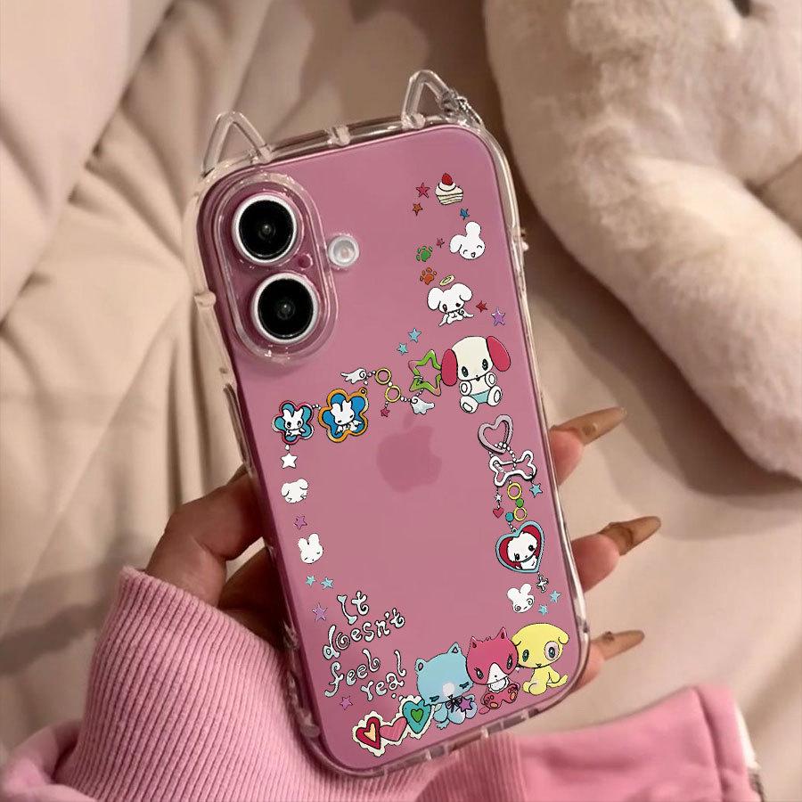 

Cartoon Cat Ears Phone Case for Apple 11/12/15/15 Pro Max – New and Hot! iPhone 11