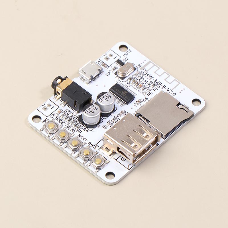 Bluetooth Audio Receiver Board With Usb Tf Card Slot Decoding Playback Preamp Output A7-004 5V 2.1 Wireless Stereo Music Module