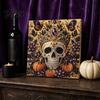 Seasonal Halloween Craft Kits Faux Pearl Art Kit, 3D Painting DIY Spooky Crafting Activity Sets Cute Ghost Pumpkin Set for Adults, Autumn Home