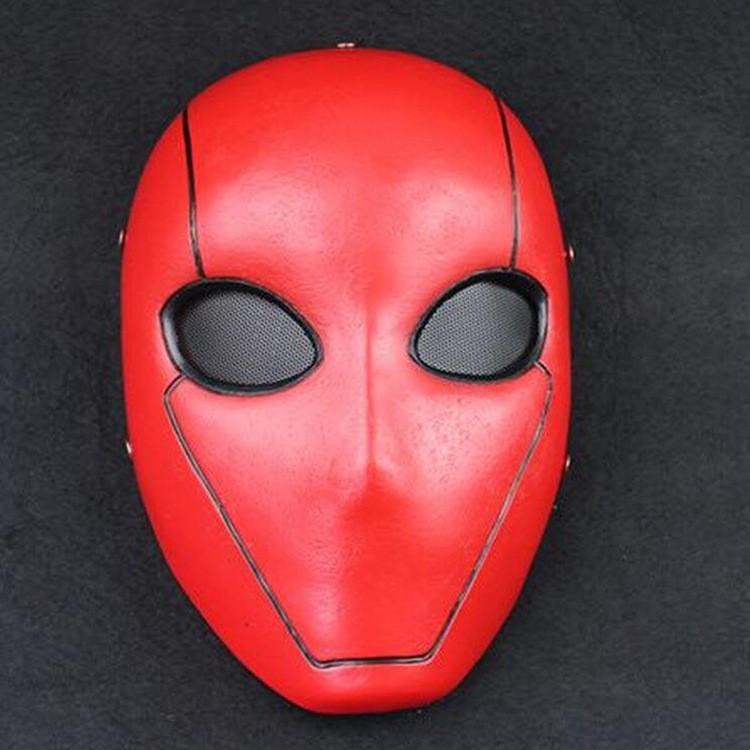 Unique Red And Silver Resin Halloween Costume Biochemical Soldier Mask For Parties красный