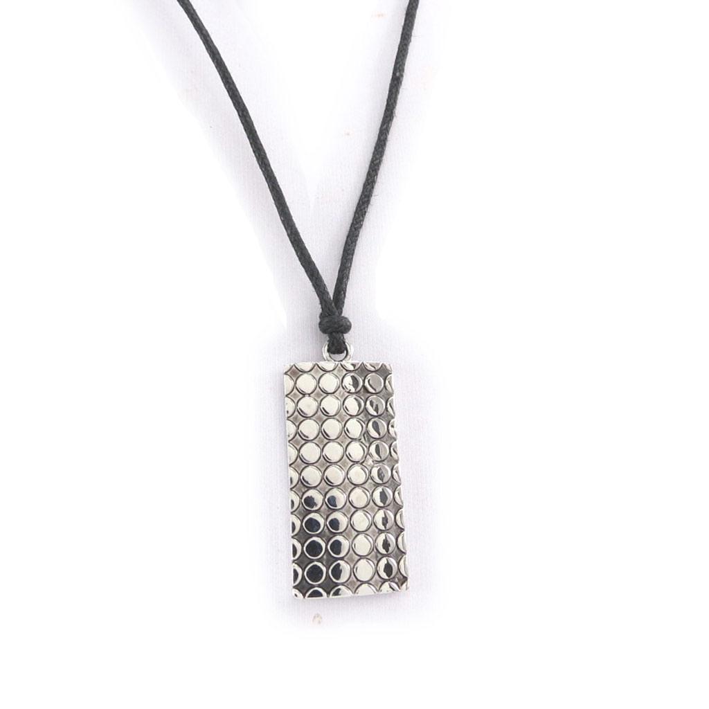 Les Trésors De Lily [J8984] - Collier 'Kilimanjaro' argenté noir