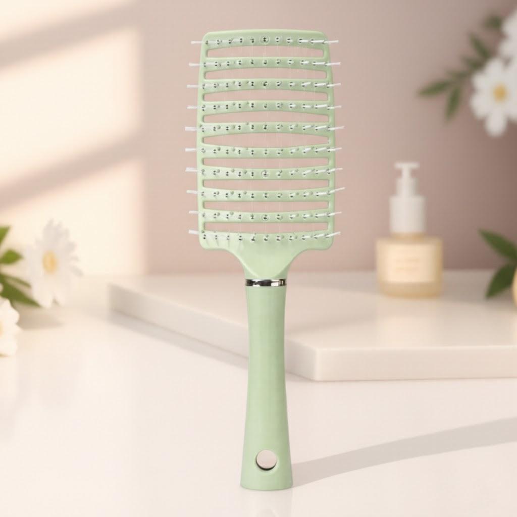 

Professional Hair Comb Set Anti-static Styling Brush Hair Care Tools for Women Salon Barber Massage Hair Brush зелёный