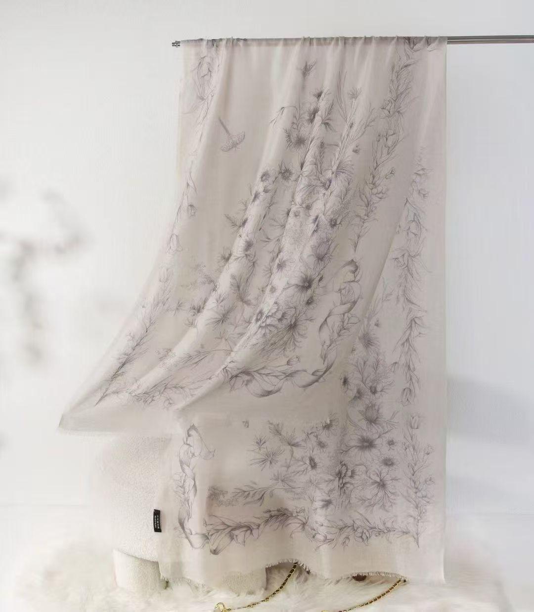 Women s Ethnic Cashmere Shawl: Lightweight Summer Scarf & Qipao Cover-up