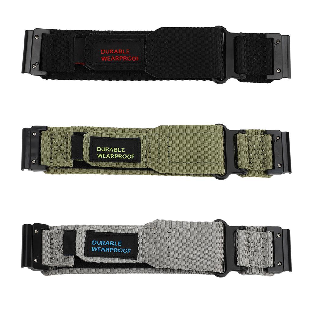 Bracelet de montre en nylon robuste pour Fenix 7X 6X 5X GPS pour Instinct 2x pour EPIX Pro 26 mm réglable à attache rapide
